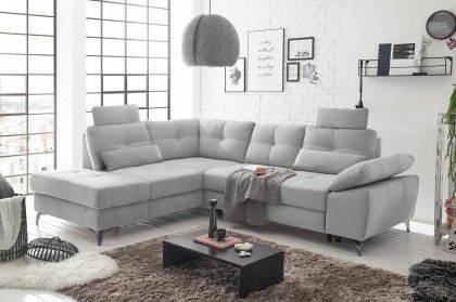 Ancona von ED-Lifestyle - Ecksofa links silver