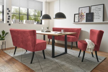 Linda-Dining von ED-Lifestyle - Tischsofa-Gruppe berry