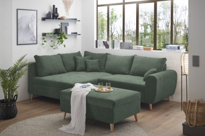 Calanda von ED-Lifestyle - Ecksofa links winter moss