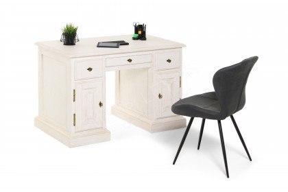 Malaga aus der Kollektion Letz - Schreibtisch Pinie weiß