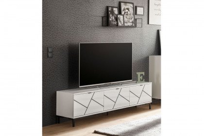 Cadiz aus der Kollektion Letz - Lowboard weiß Hochglanz