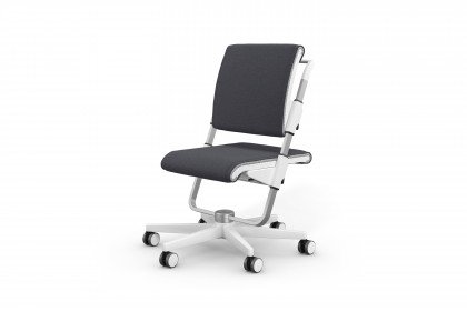 Scooter aus der Kollektion Letz - Schreibtischstuhl mitwachsend weiß-anthrazit