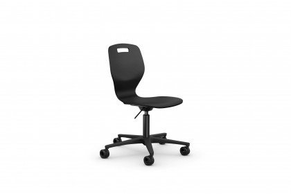 S3 aus der Kollektion Letz - Drehstuhl in Schwarz