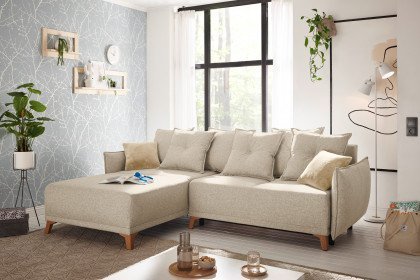 Pamplona von ED-Lifestyle - Ecksofa links beige