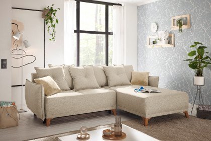 Pamplona von ED-Lifestyle - Ecksofa rechts beige