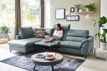 Bavero von MONDO - Ecksofa links steel