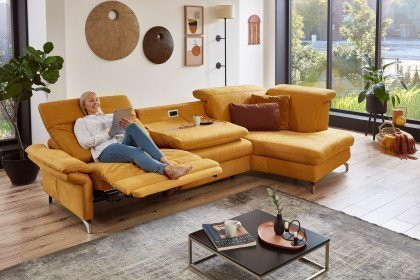 Sardena von vito - Ecksofa Ausführung rechts yellow