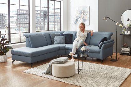 Sardena von vito - Ecksofa Ausführung links grey-blue