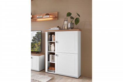 Idamo von vito - Highboard B090.202 tonweiß/ Alteiche