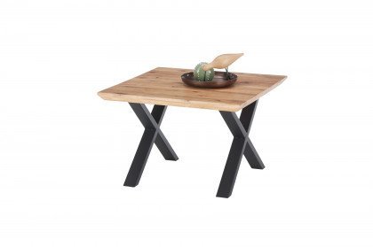 Asola von A Better Place - Couchtisch Eiche, X-Gestell, quadratisch