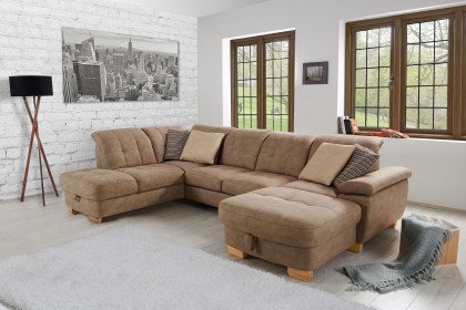 Landscape 2155 von vito - XXL-Sofa Variante links hellbraun