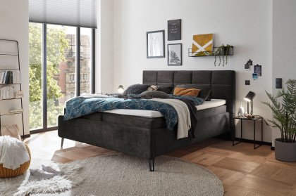 Torino von ED-Lifestyle - Polsterbett 180 charcoal