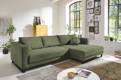 Altea von LIV'IN - Ecksofa rechts olive