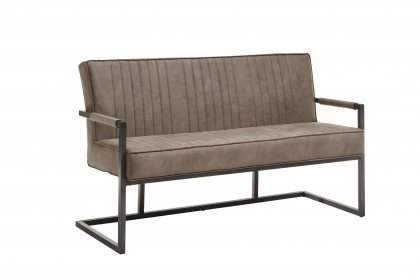 Linda-dining aus der Kollektion Letz - Bank in Taupe