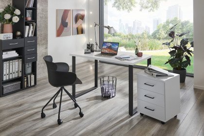 Home Desk von Wimex - Schreibtisch weiß mit Kufengestell