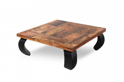 Hudson aus der Kollektion Letz - Couchtisch 2167 old recycled wood/ schwarz