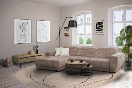 Bravery von vito - Polstersofa links taupe