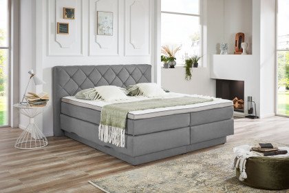 Amarillo-BX2320 von Sun Garden - Boxspringbett 180 in Hellgrau