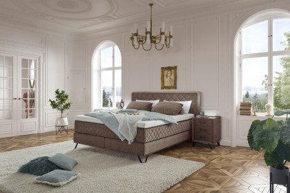 Diamond-Dream von ED-Lifestyle - Boxspringbett 180 stone