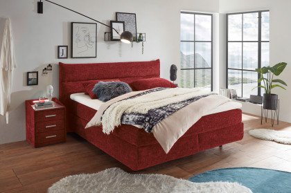 Zandvoort von ED-Lifestyle - Boxspringbett 180 red berry