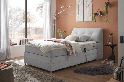 Toulouse von ED-Lifestyle - Boxspringbett 120 silver motorisch