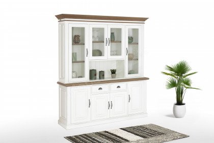 Chic Oak von XO Interiors - Vitrine in Weiß/ Oak