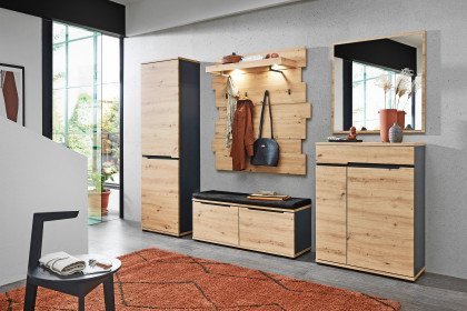 Sedeo 6050 von vito - Garderobe in Artisan Eiche/ Graphit