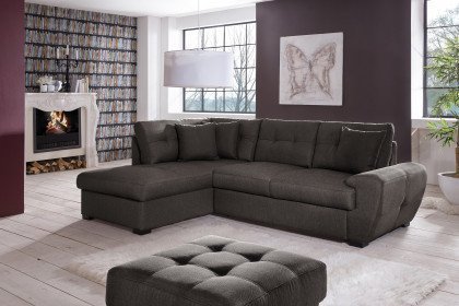Burner von COTTA - Ecksofa Ausführung links charcoal