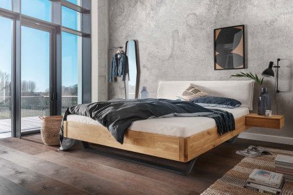 Aktionsbett 12 aus der Kollektion Letz - Massivholzbett beige