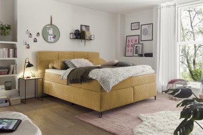 Fairfield von set one by Musterring - Boxspringbett 180 KT1 mustard