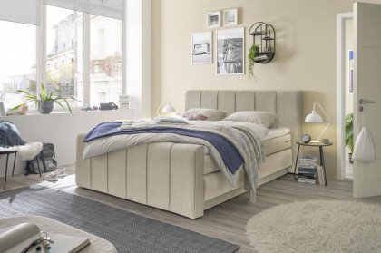 Fairfield von set one by Musterring - Boxspringbett mit Bettkasten KT2 cream