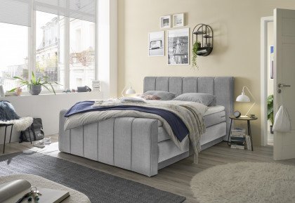 Fairfield von set one by Musterring - Boxspringbett mit Bettkasten KT2 grey