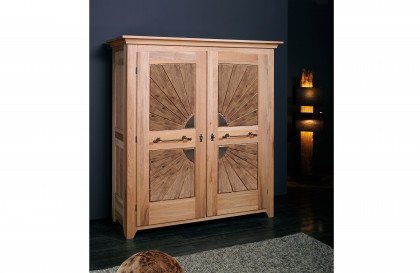 Life-Schrank von Sprenger Möbel - Drehtürenschrank Sumpfeiche/ Eiche gebrannt