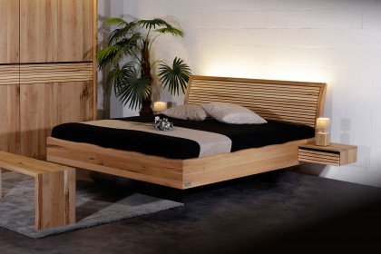 Strella von Sprenger Möbel - Doppelbett mit Lamellen-Kopfteil