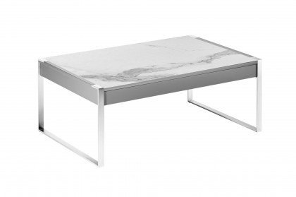 Grafa 3131 von Bacher - Couchtisch in Keramik/ edelweiß