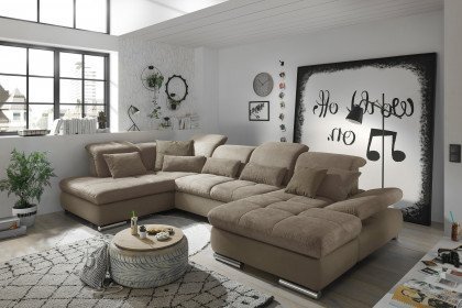 SO 4100 von set one by Musterring - Wohnlandschaft links taupe