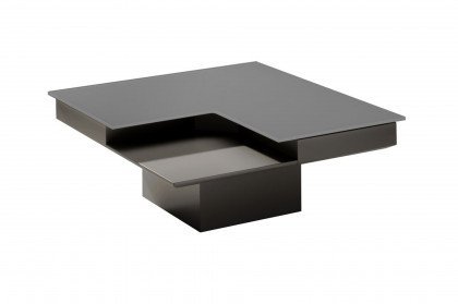 Giro-Living von Bacher - Couchtisch in Onyxgrau/ Maronbraun