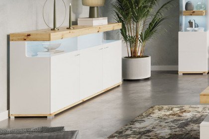 Corso-living von COTTA - Sideboard Artisan Eiche/ weiß