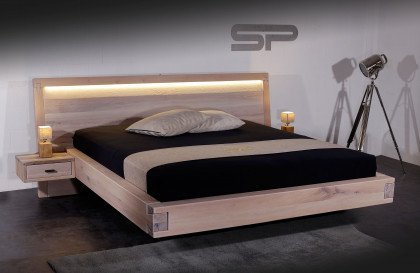 Travi von Sprenger Möbel - Komfortbett Sumpfeiche weiß geölt