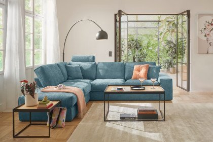 Dallas von set one by Musterring - Polsterecke links blue