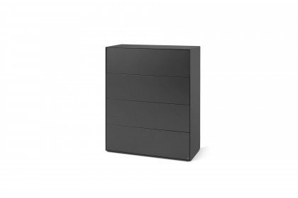 Trevio von Musterring - Highboard Kerneiche massiv/ Lack anthrazit