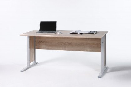Office Line aus der Kollektion Letz - Bürotisch in Sonoma Eiche Nachbildung