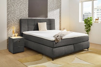 Beatrice von Jockenhöfer - Boxspringbett 180 grau