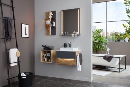 Jarin von Musterring - Badezimmer Altholz-Eiche & Glas graphit