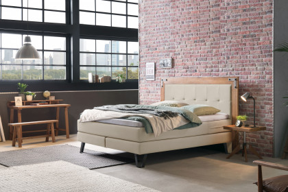 Edition pronto von Hasena - Boxspringbett Oakland beige