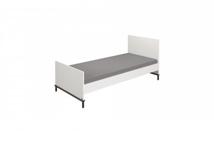 Lovely Aliv von YUNY by Paidi - Jugendbett Lack off-white - Dark Walnut
