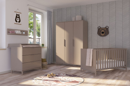 Brother Stu von YUNY by Paidi - Babyzimmer 3-teilig taupe mit Schrank 3T