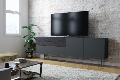 Ducale von MADíA CRAFT - Lowboard anthracite/ Glas peltro