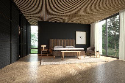 Design Bett von Tempur® - Polsterbett Section chocolate