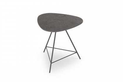 Nara von Musterring - Beistelltisch solid sirius/ Metall anthrazit
